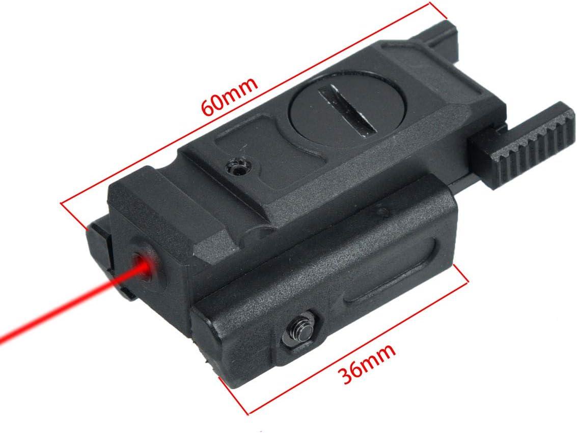 .com : PINTY Red Laser Sight, Low Profile Laser Sight with Mount and  Batteries for Picatinny Weaver Dovetail Rails, Tactical Hunting Gear 5mW  Red Beam Laser Sight for Pistols Rifles Airsoft BB
