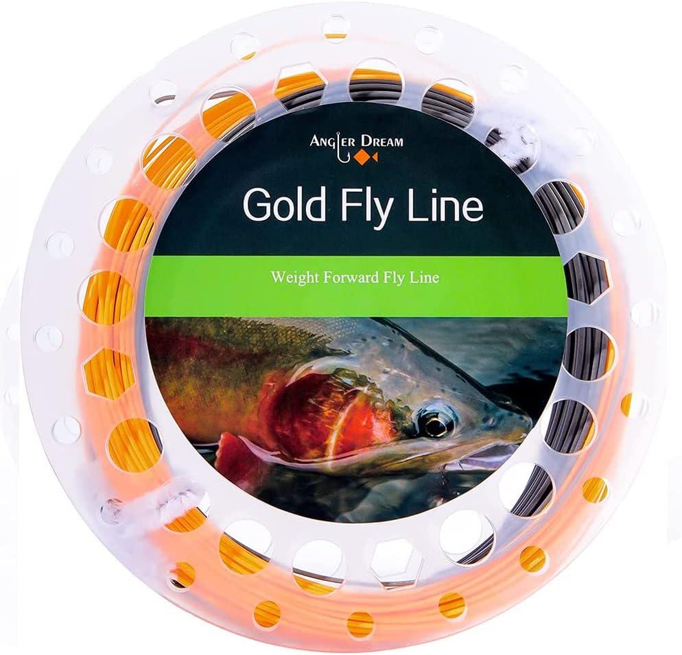 Fly Fishing Backing, Fly Fishing Line PVC Coating Orange Weight