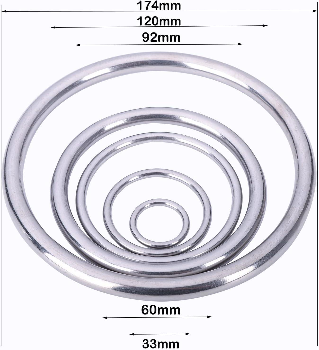 Heavy Duty Textured Stainless Steel Jump Rings