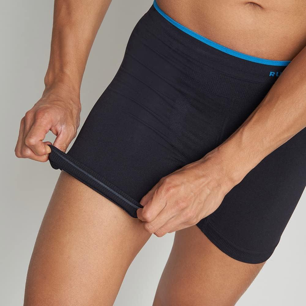 Runderwear Men's Anti-Chafing Boxers (5 inch) - Lightweight, breathable,  moisture-wicking underwear  Chafe-free running, hiking, walking and other  active sports, Black/Blue, L : : Clothing, Shoes & Accessories