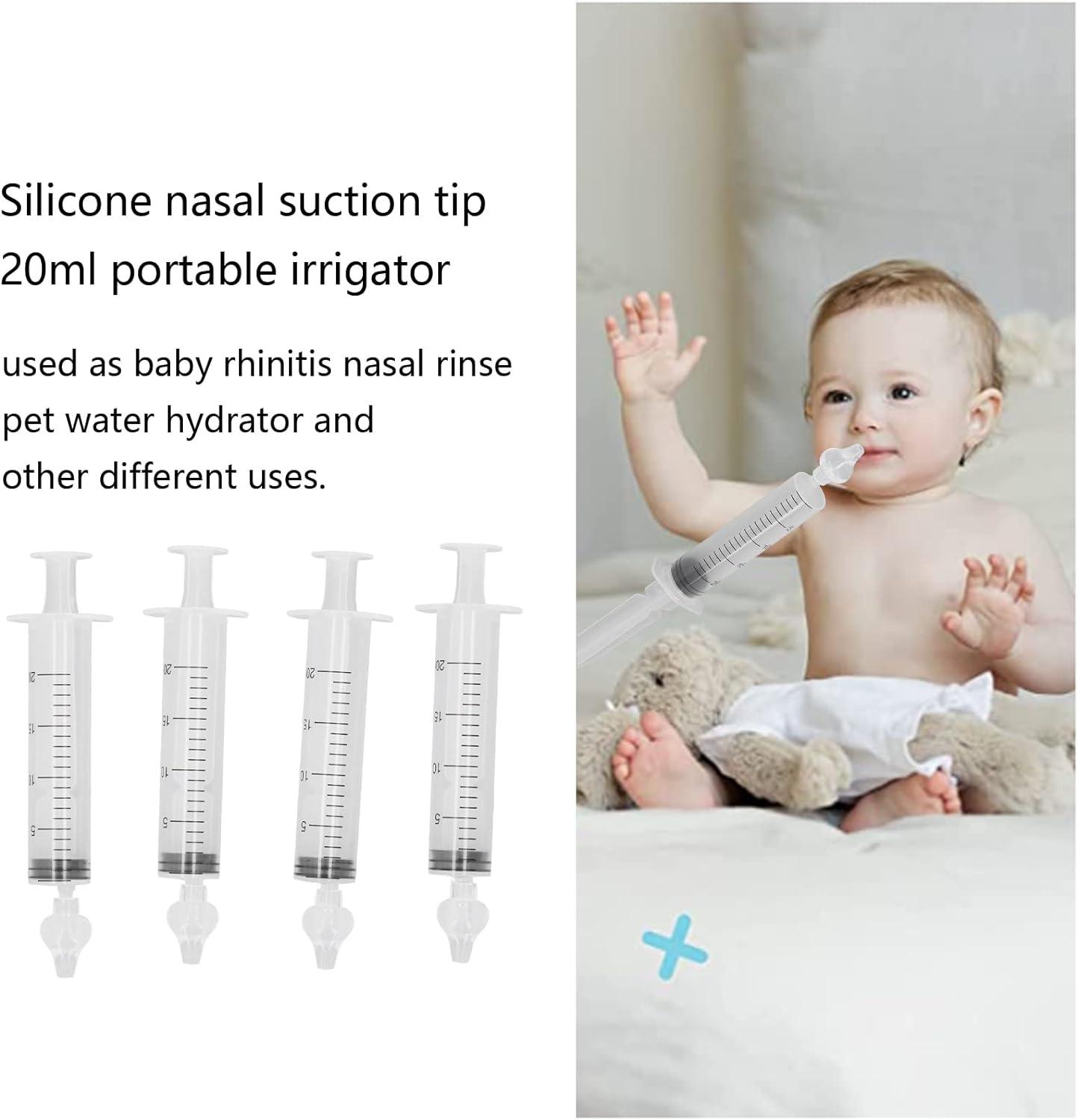 Baby Nasal Aspirator Professional Syringe Nasal Irrigator Baby Nose Cleaner  Rinsing Device Reusable Nose Washing for Children