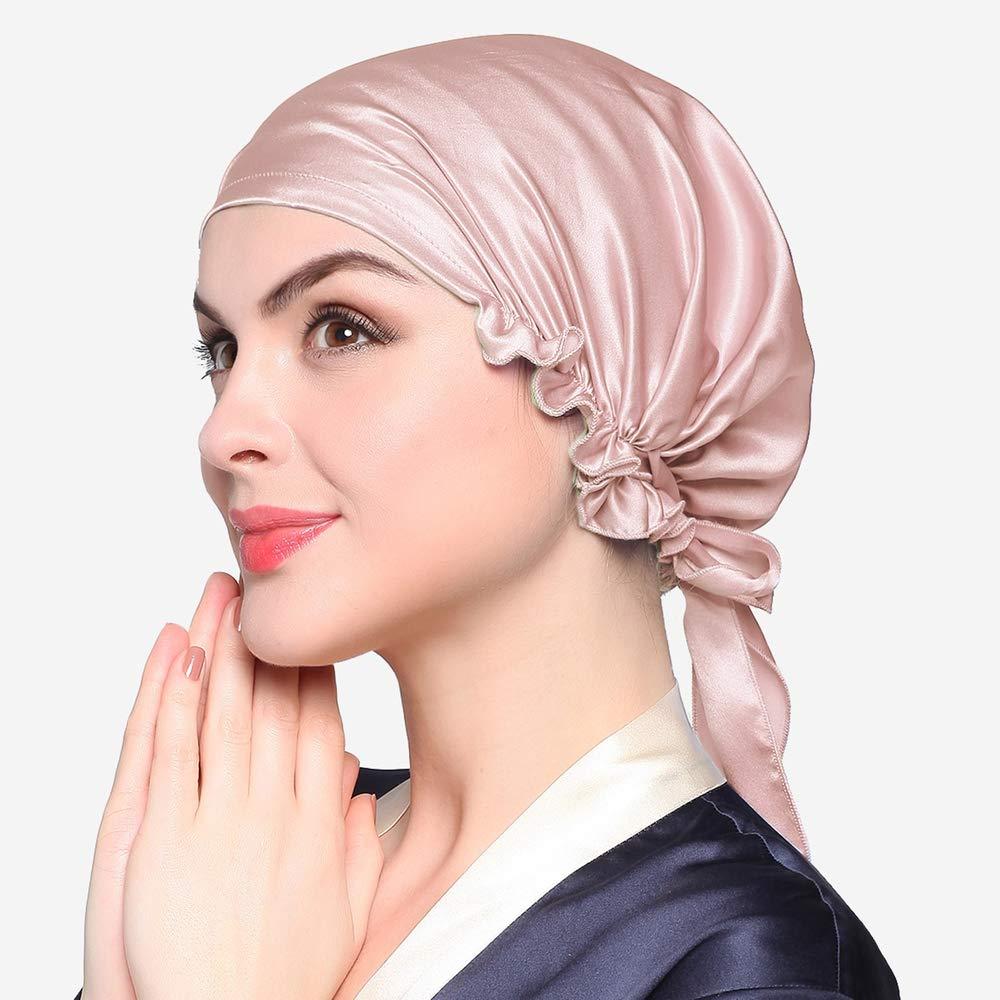 LILYSILK 100 Silk Head Scarf 0 Rosy Pink Protect Your Hair Skin Friendly Add Luxury to Home