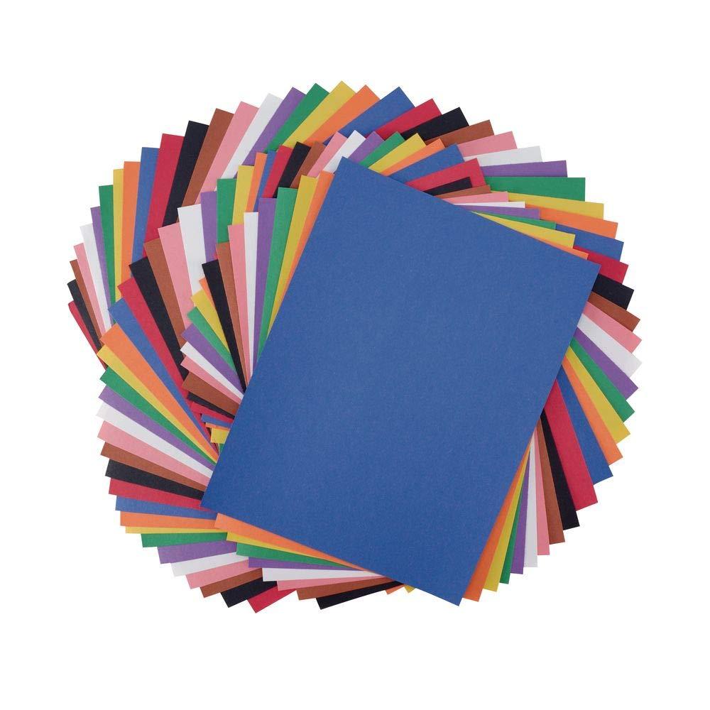 Construction Paper Assorted Colors 9 inches x 12 inches 50 Sheets  Heavyweight Construction Paper Crafts Art Painting Coloring Drawing  Creating Arts and Crafts