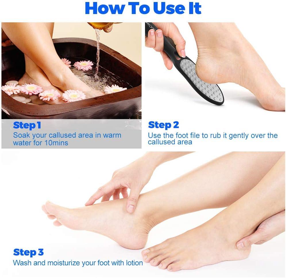 1pc Professional Metal Foot Scrubber for Pedicure and Dead Skin