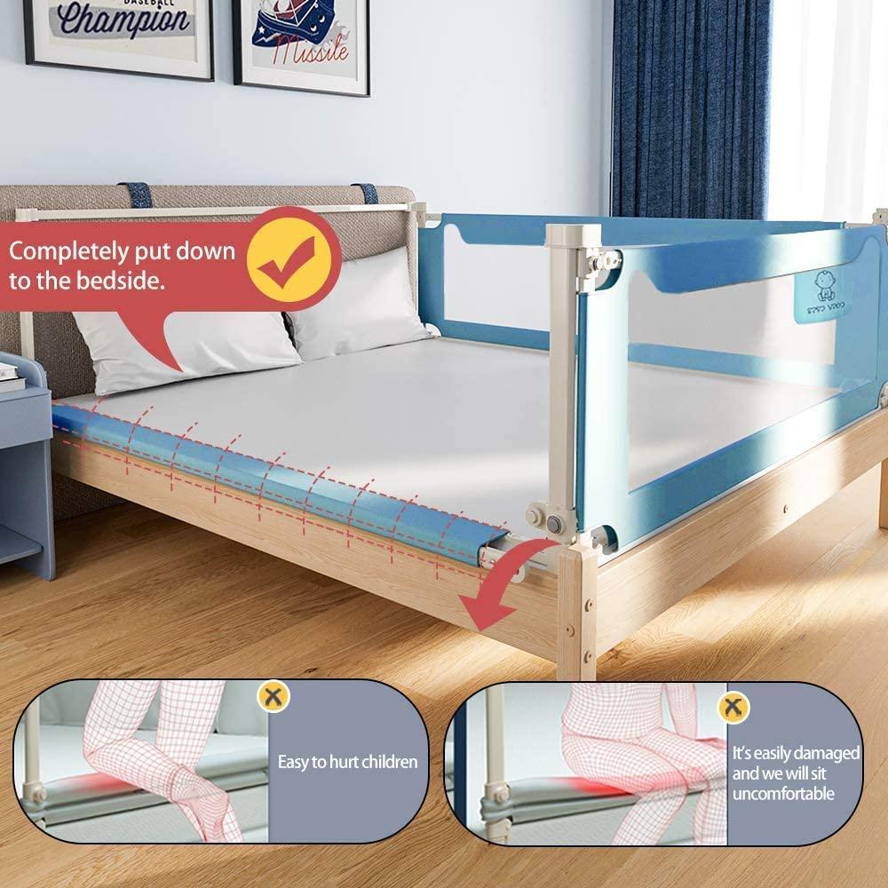 GearKing 74''L Bed Rail for Toddlers,Extra Long and Tall Baby Bed