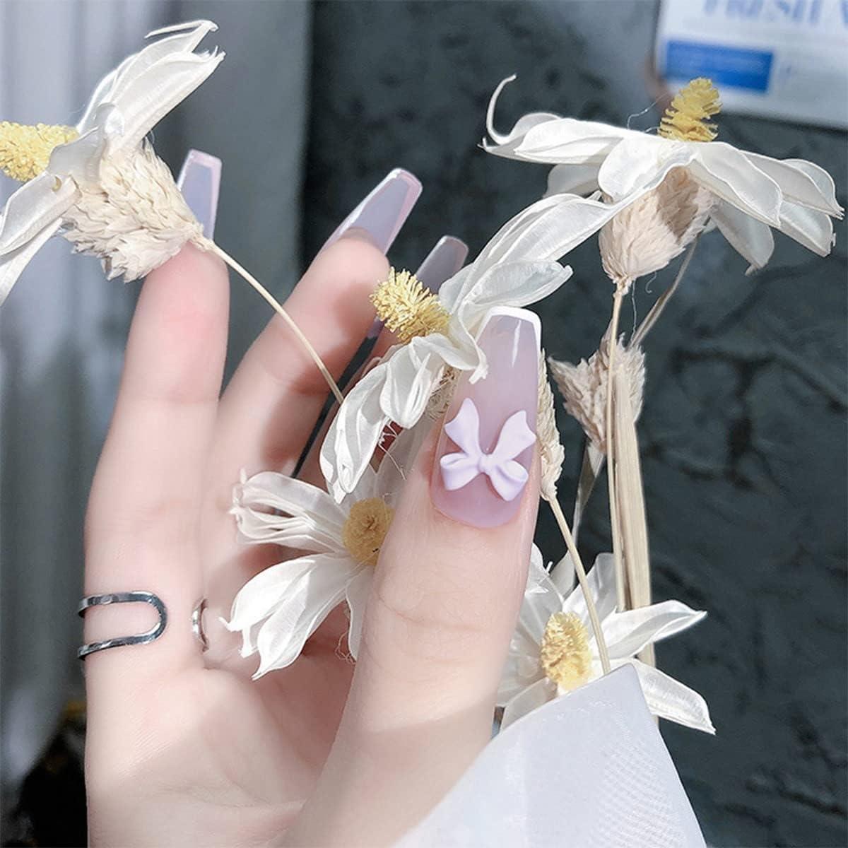 3D Flowers for Nails, 850pcs Nail Art Kit, Multi Design White/ Aurora Rose Nail  Flower Charms