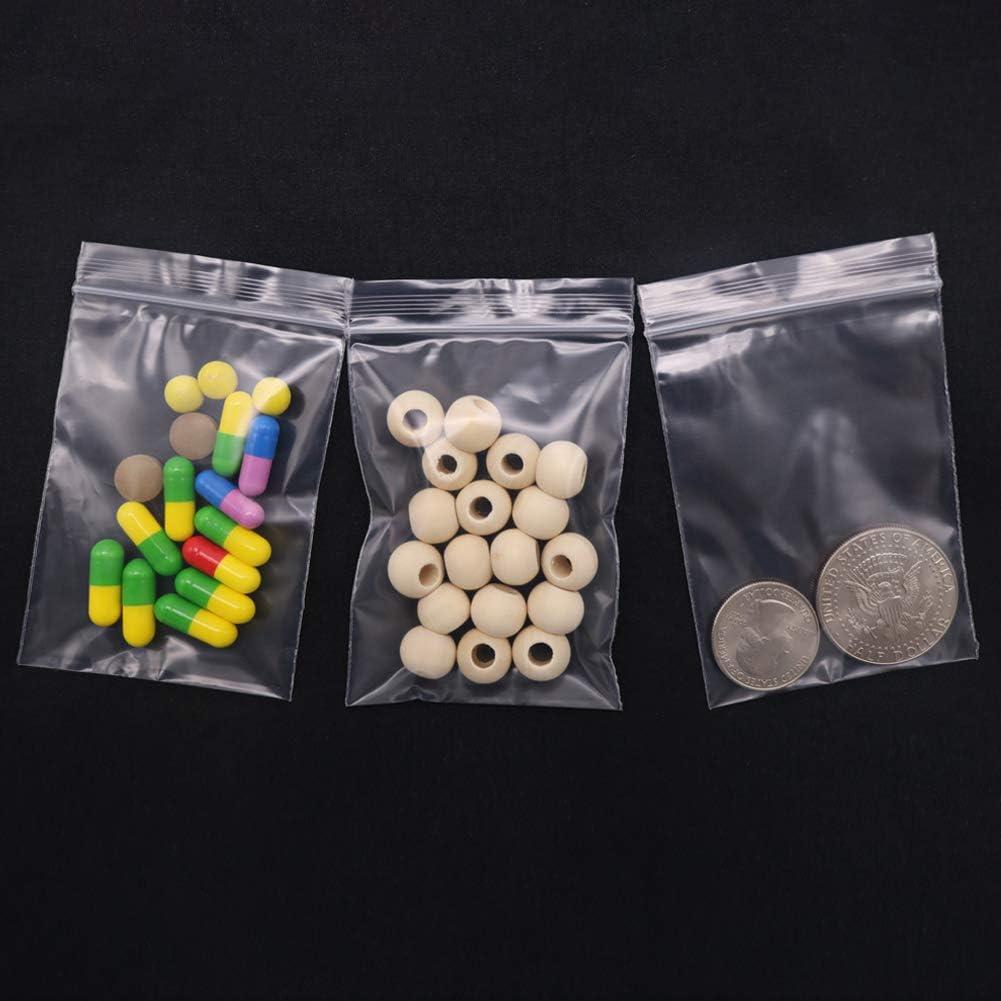100 pcs/lot Mini Zip lock Bags Plastic Nuts Coins Packaging Bags
