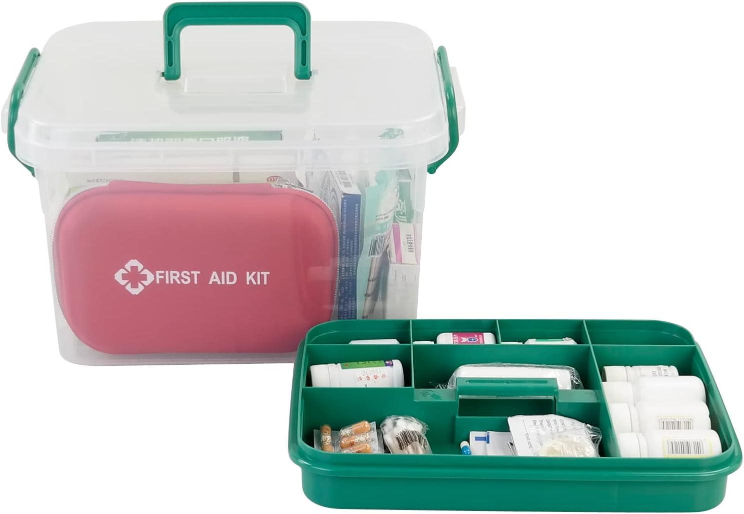 GOOHOCHY Box infant first aid kit kids first aid kit mini medicine case  first aid kit for babies infant medicine kit medicine storage organizer  case