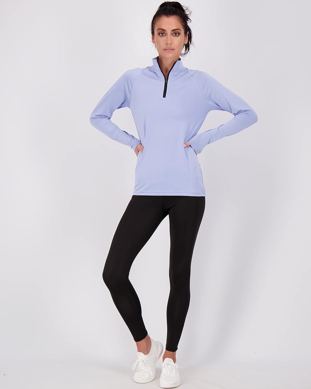 Real Essentials 3 Pack: Womens Dry-Fit Long Sleeve Quarter Zip & Full Zip  Up Hoodie Workout Jacket (Available in Plus)