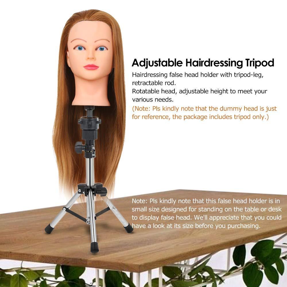 Canvas Block Head Wig Stand Holder Training Mannequin Head Display