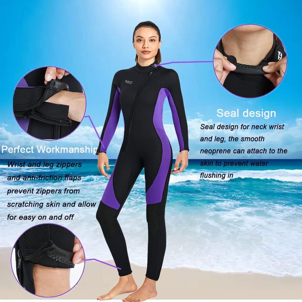 Wetsuit Full Body Diving Suit Wet Suit Long Sleeve Unisex for Kayaking
