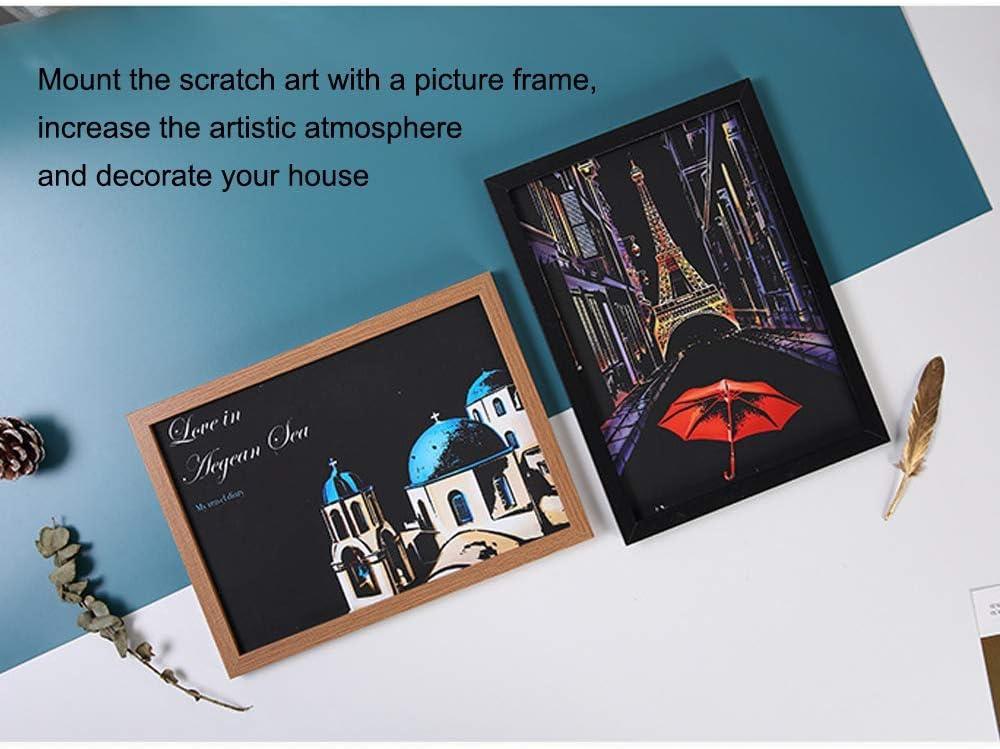 Magic Scratch Postcards Rainbow Scratch Painting Paper DIY Mini