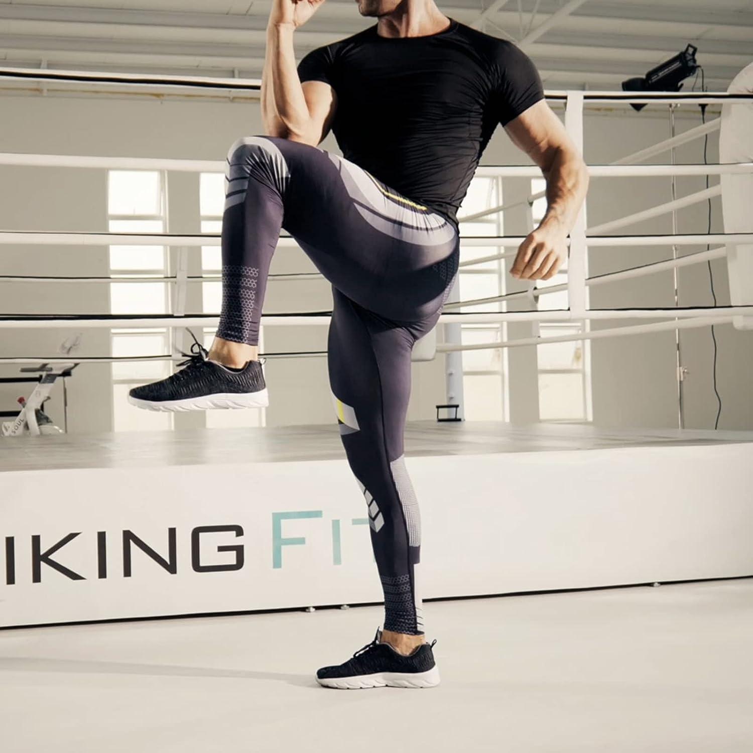 Men's Sports Gym Compression Underwear Fitness Body Shaper Shorts Pants  Leggings