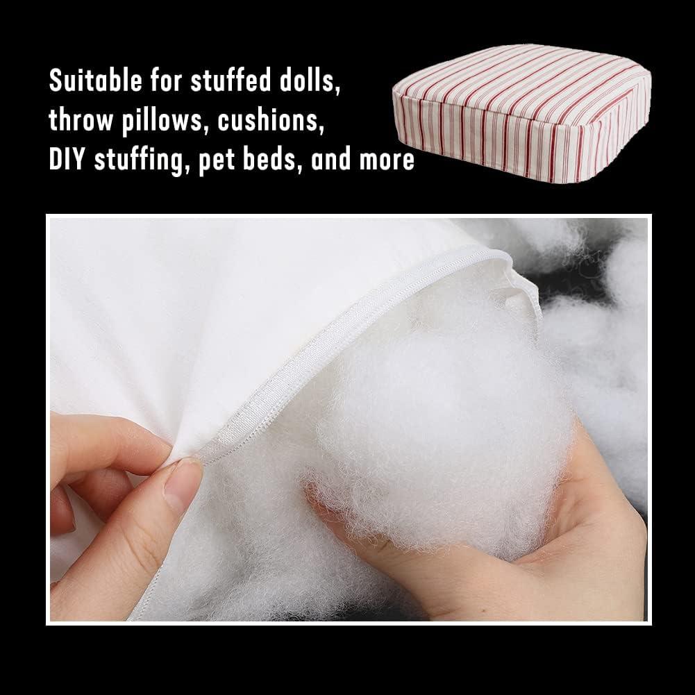 ZXIIXZ 350g Polyester Fill, Pillow Stuffing, Recycled Polyester Fiber, High  Resilience Stuffing for Pillow Filling, Dolls DIY and Home Decoration