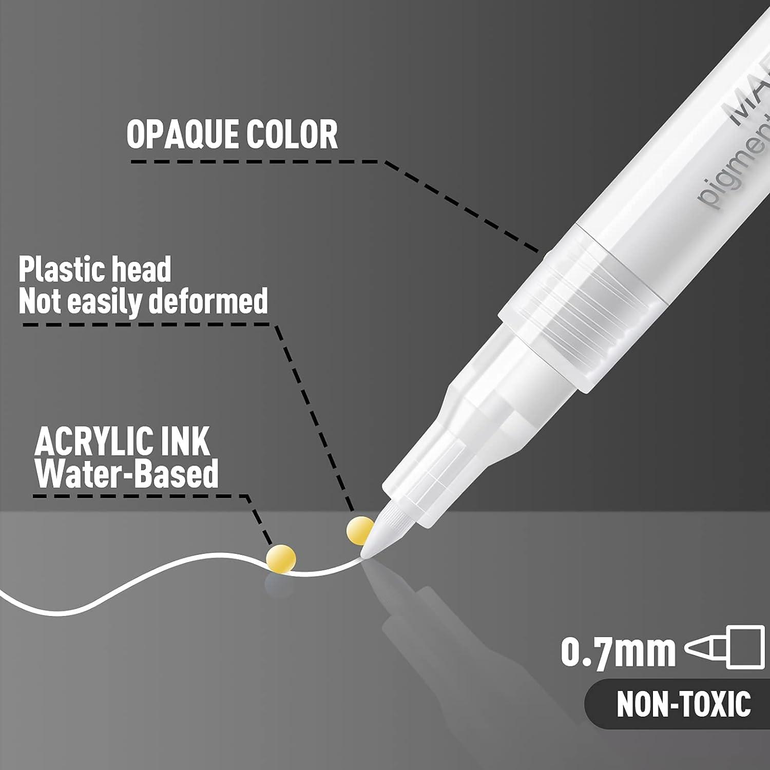 For White Marker Pen, White Paint Pen For Wood, Rock, Plastic