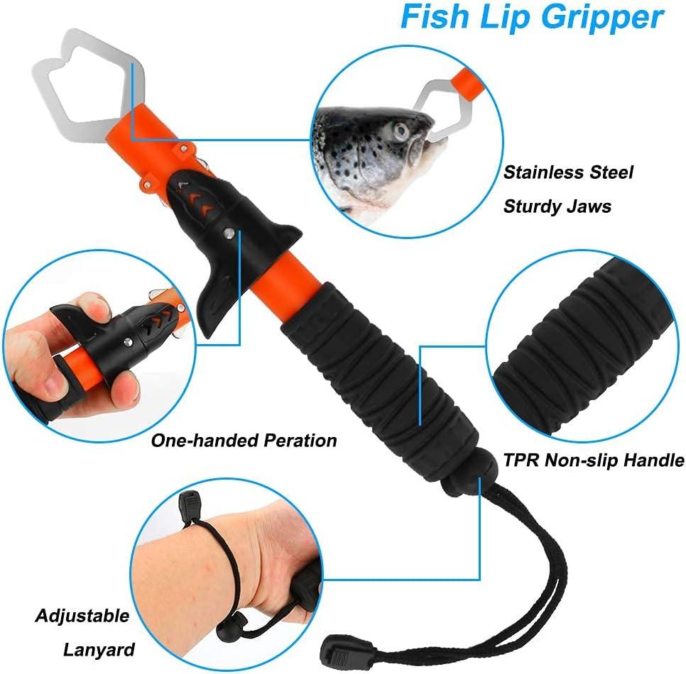 5PCS Fishing Tool Kit, Knot Tying Tool, Hook Sharpener, Split Rings Opener,  Upper Bait Aid Tools And Fly Fishing Retractors, Fishing Gifts For Men