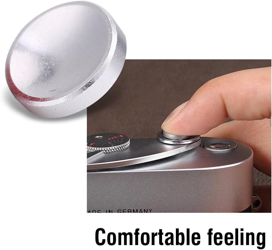 SICHER Soft Release Shutter Button for Cameras. Quality Brass. SILVER  Concave.