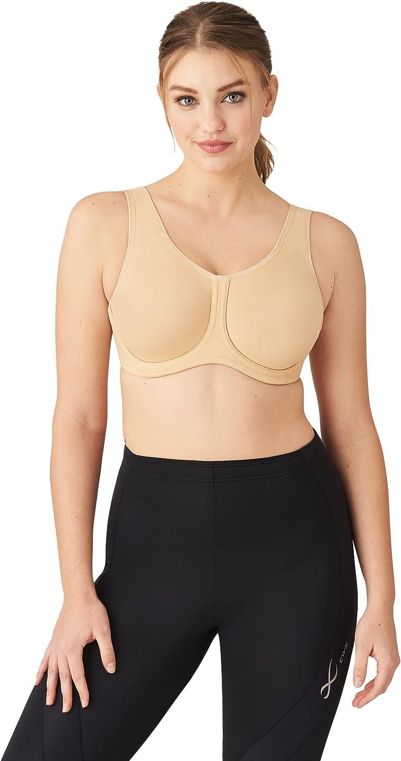 Wacoal Sport High-Impact Underwire Bra EUC Workout Exercise Size 34C  Sand-Nude