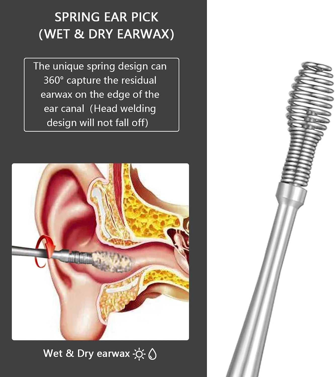  8Pcs Ear Pick Ear Wax Removal Kit, Earwax Removal Tool