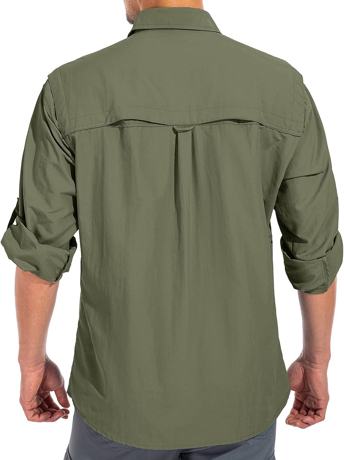 Best Deal for and Collar Shirts Sun Shirts for Men Olive Green