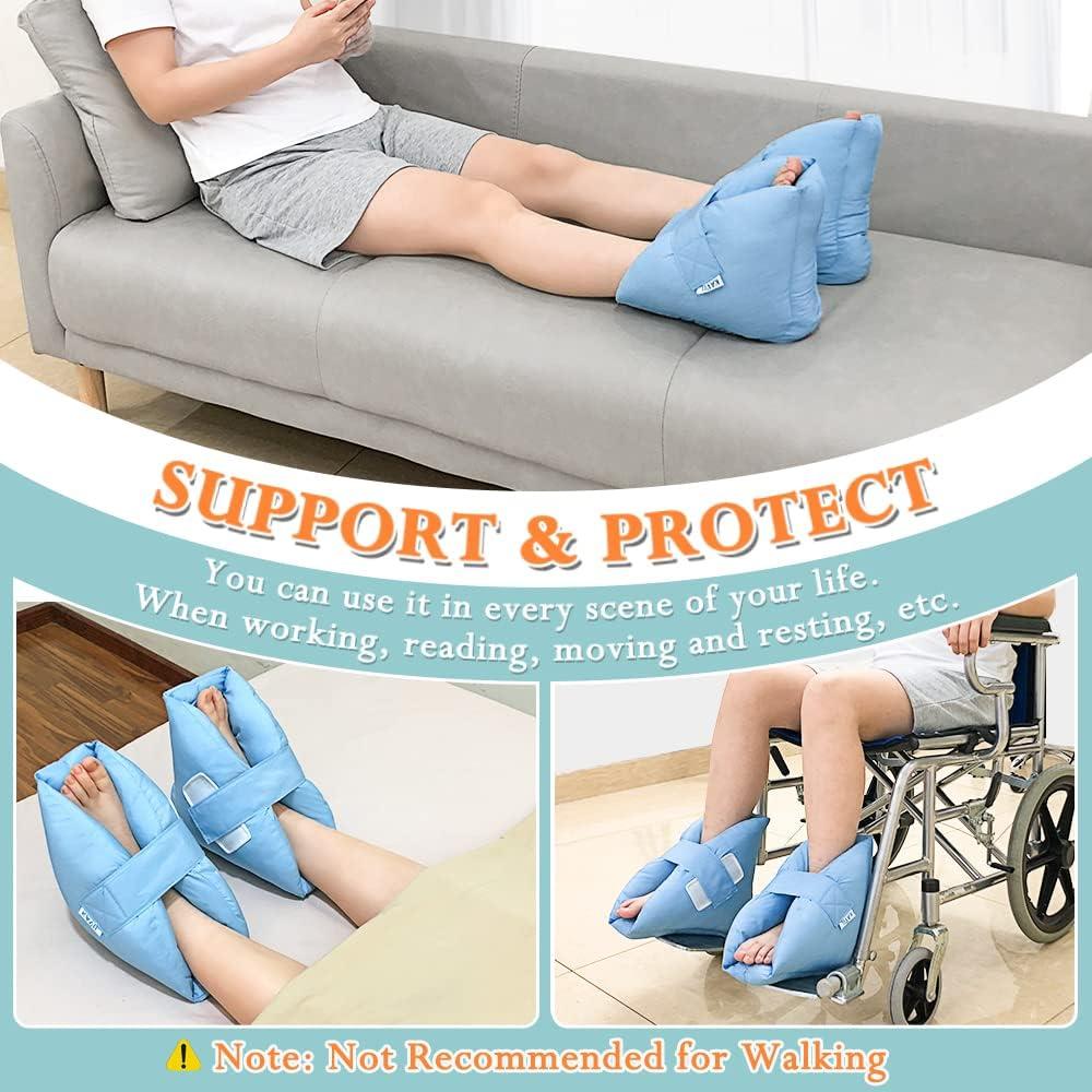 Amazon.com: Heel Protector Cushion Foot Support Pillow for Pressure Sores &  Ulcers, 1 Piece Foot Elevation Pillow Ankle Protector Pressure Relieving  Boots for Bedridden Patients (Right) : Health & Household