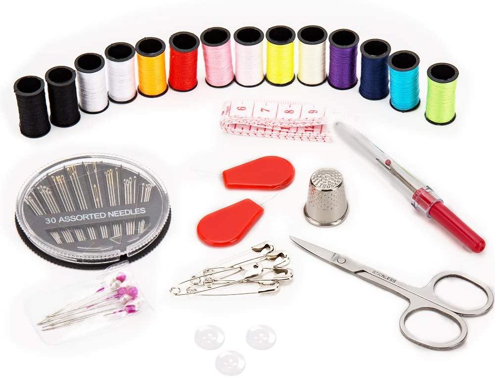 DIY Sewing Kit Measure Tap Scissor Thread Needle Storage Box