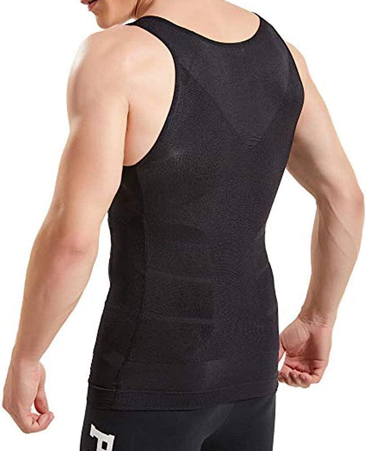 Men Shapewear Vest Seamless Abdomen Slim Shirt Classic Abs Belly Body  Shaper Compression Undershirt Vest Gynecomastia Tank Top