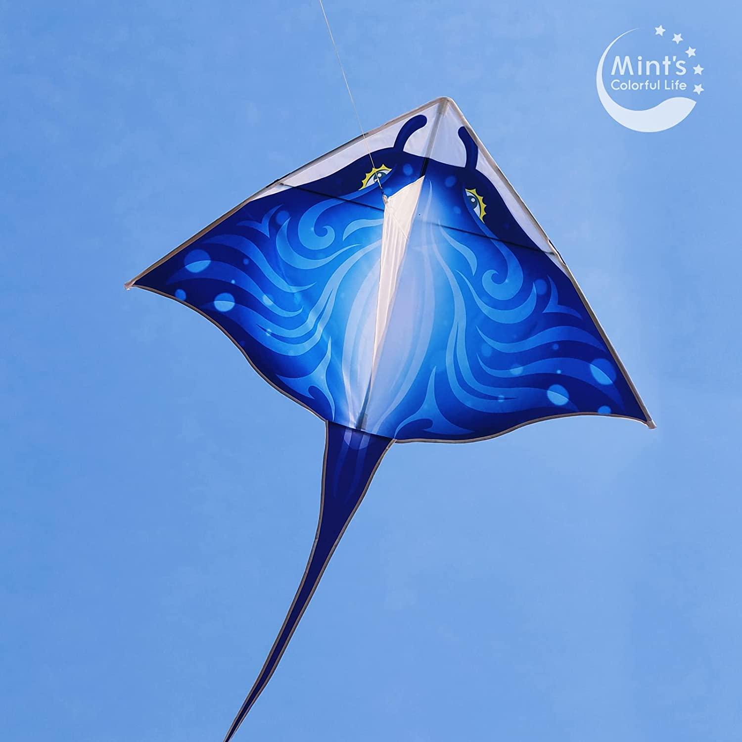 Mint's Colorful Life Devil Fish Kite for Kids Adults,Easy to Fly