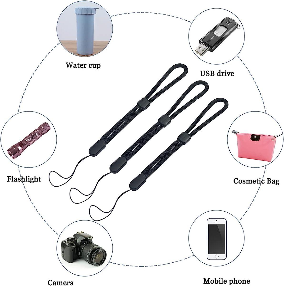 Hand Wrist Strap Lanyard, Adjustable Nylon Wristlet Straps Keychain String  for Cell Phone Case Holder, Camera, Key, GoPro, USB Drive, Ski Glove - Long