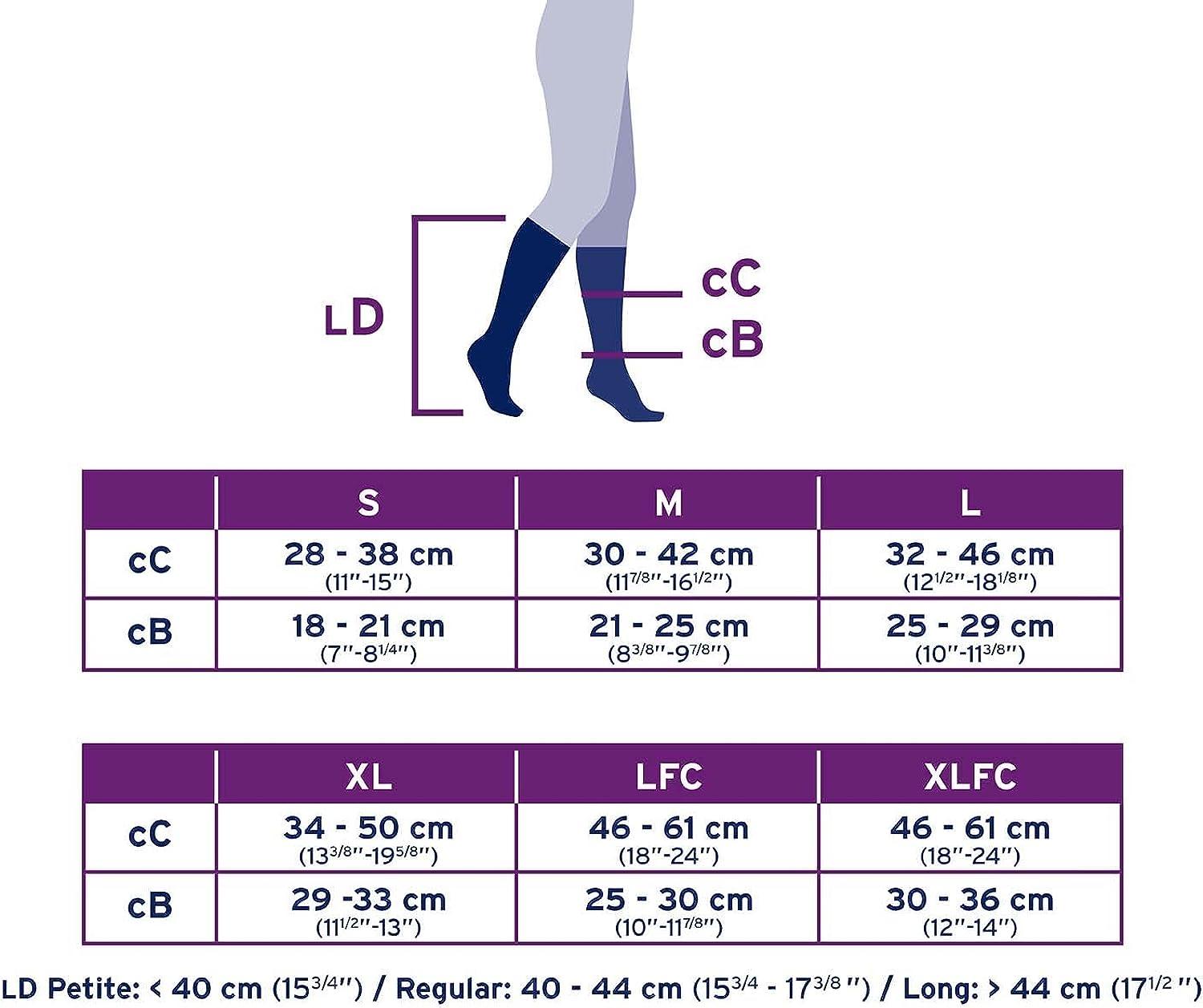MIT 20-30 Mmhg purple compression tights