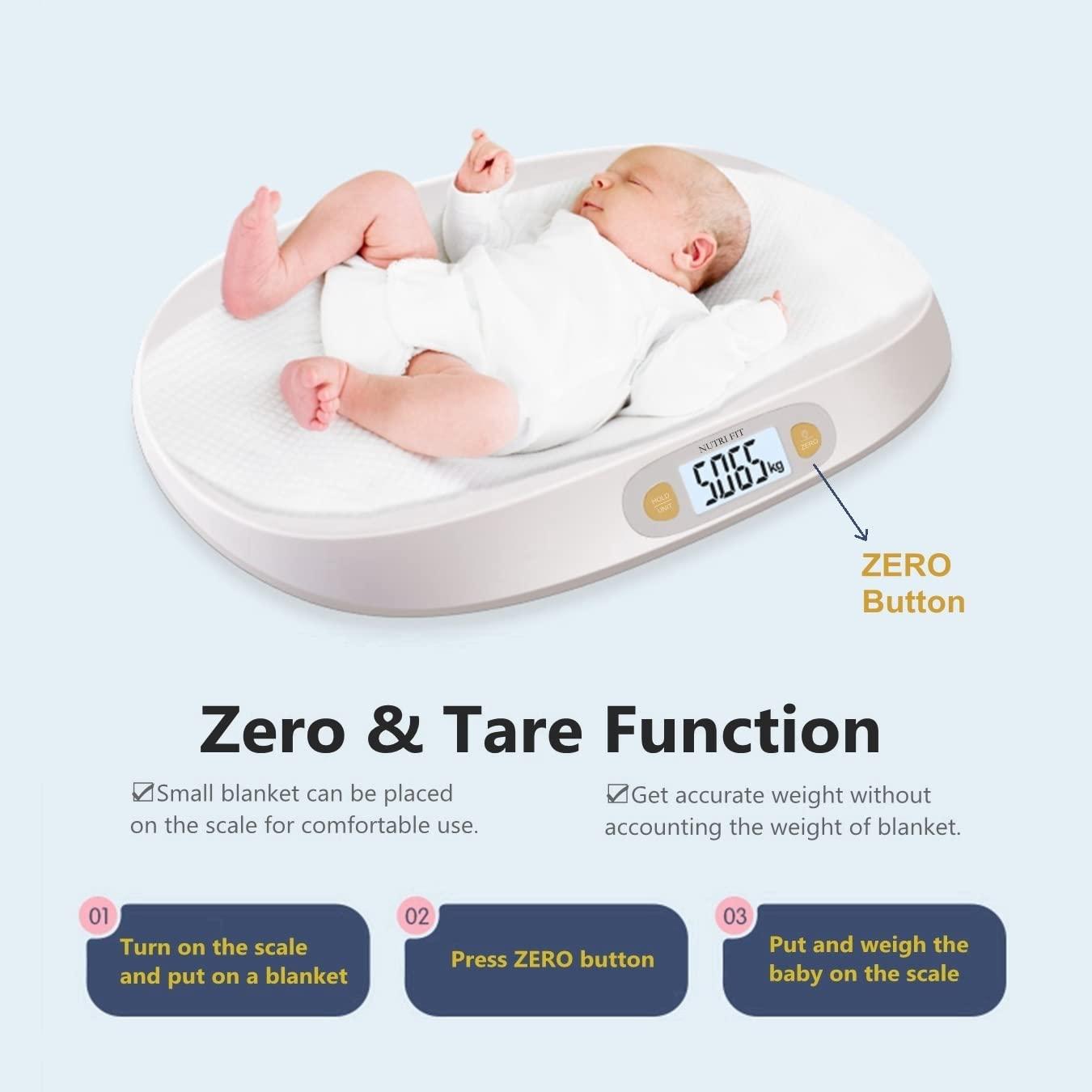 Beurer BY90 Baby Scale, Pet Scale, Digital, with Measuring Tape, tracking  weight with App | For: Infant, Newborn, Toddler /Puppy, Cat - Animals | LCD