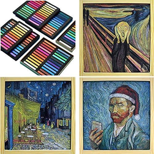 Soft Pastels Set of 64 – Pastel Kit with Blending Paper Stumps – Premium  Non-Toxic Assorted Pastel Chalk Set for Sketching, Drawing, Illustrations –