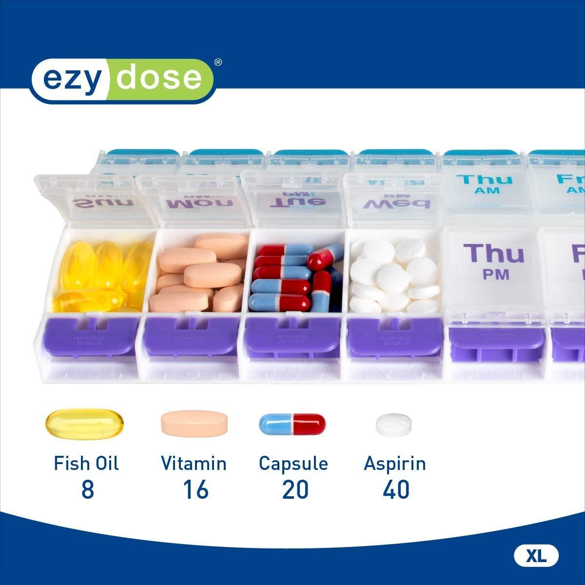 ATB 200 Zipper Pill Bags Pouch Am PM Vitamin Organizer Medicine Daily Medication