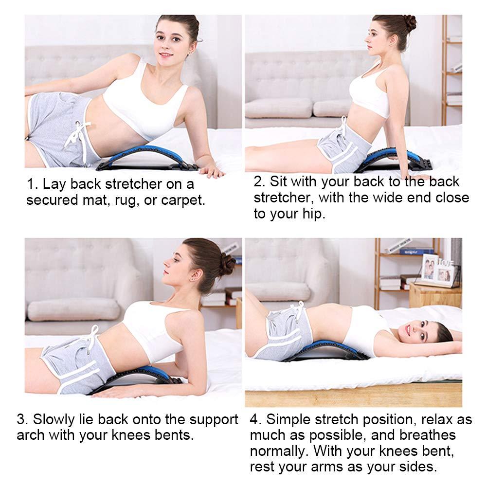 Back Stretcher Pillow - Back Massager For Back Pain Relief, Lumbar Support, Spinal  Stenosis, Neck Pain, and Support for prolonged Sitting