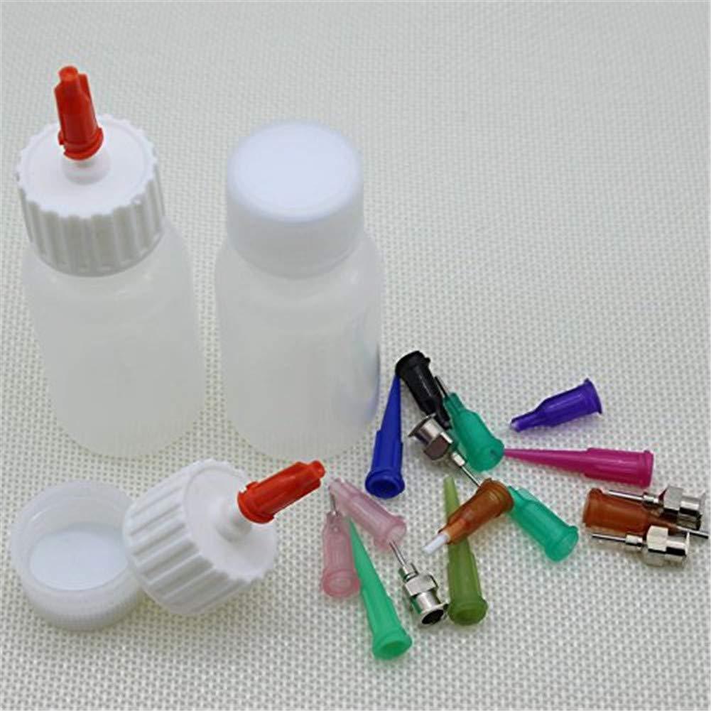 30ml Precision Applicator Bottles, 16pcs Needle Tip Squeeze Bottle Small Squeeze Bottles Needle Bottle for Glue, White
