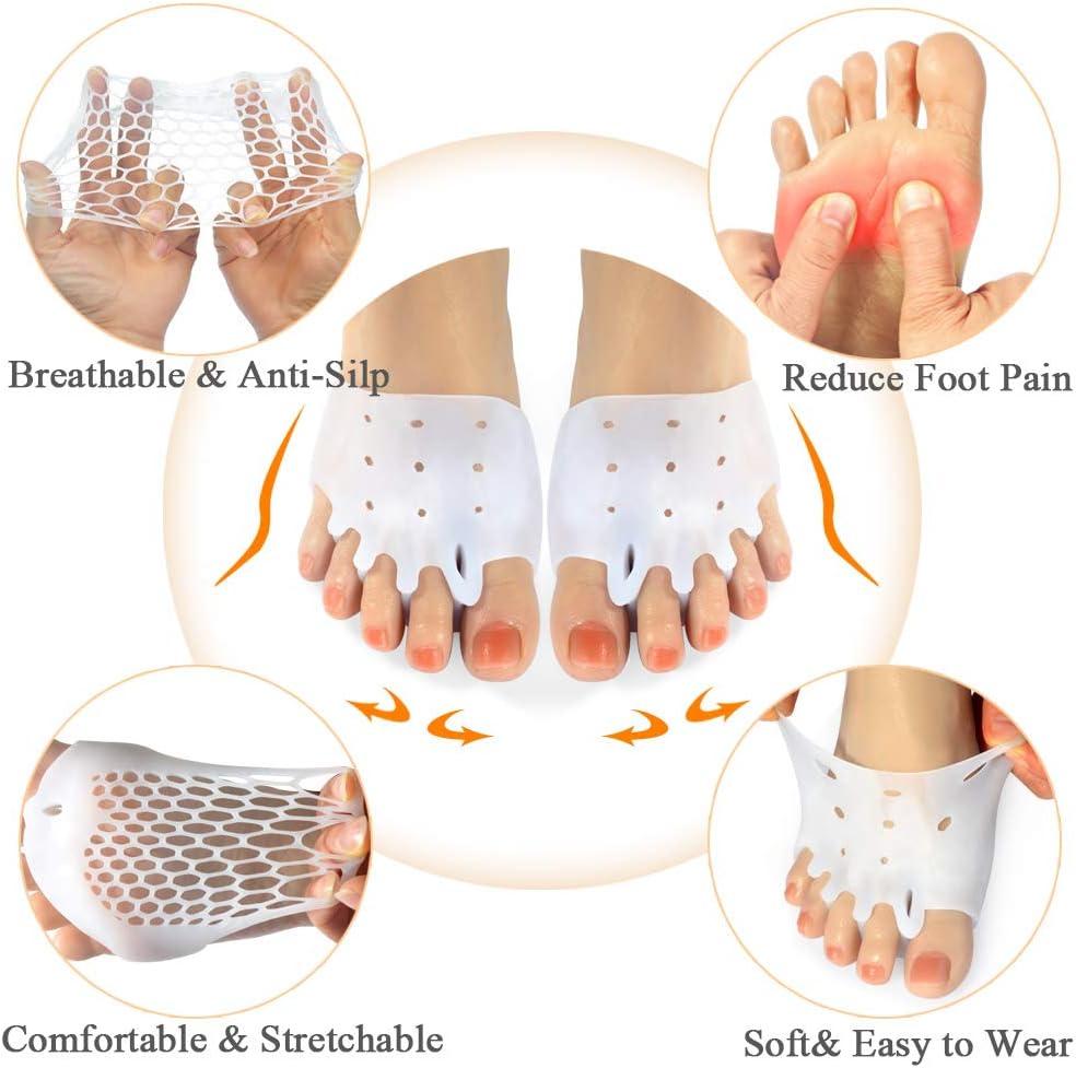 Toe Spacers Separators Wicking Breathable Fabric Bunion Cure Smelly Feet