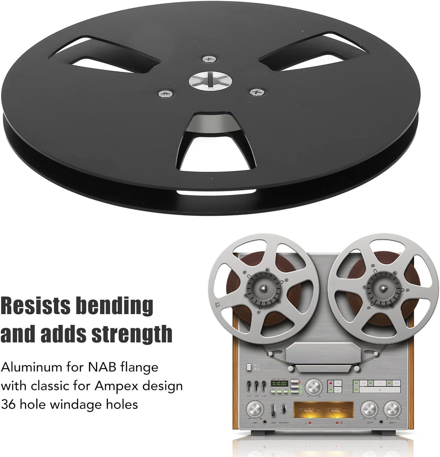 Empty Tape Reel, 8 Hole Open Reel Recording Takeup Reel 1/4 7 Inch For Reel  To Reel Tape Player 