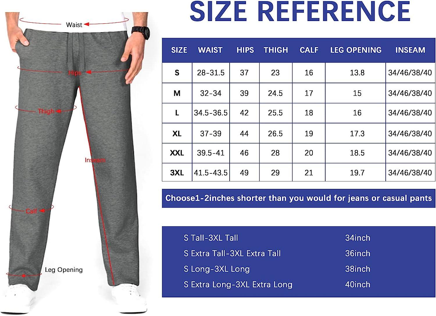 Idtswch 34/36/38 Long Inseam Men's Tall Extra Long Pajama Pants,Lounge  Jogger Yoga Pants,Sleepwear with Pockets for Men : : Clothing,  Shoes 