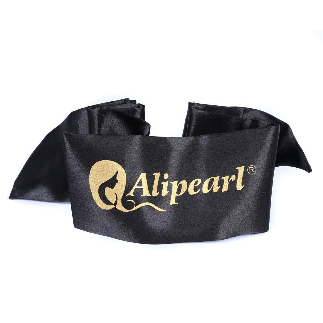 Ali Pearl Edge Wrap for Black Hair-Satin Edge Laying Scarf for