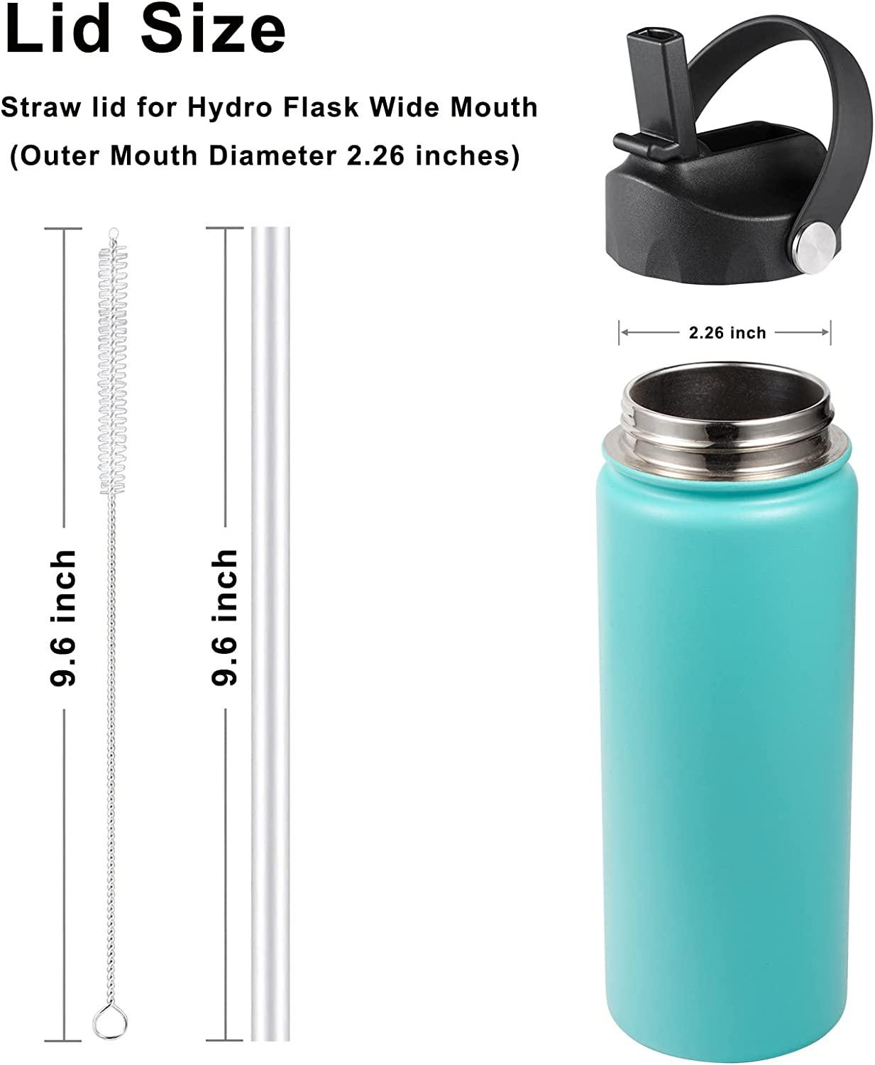 Aoitoque Straw Lid for Hydroflask Wide Mouth, Flex Straw Lid for Hydro  Flask 32 40 oz