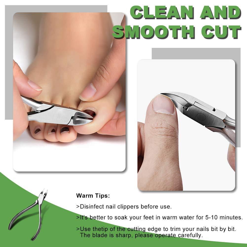 Large Splash-proof Stainless Steel Nail Clipper For Thick Nails