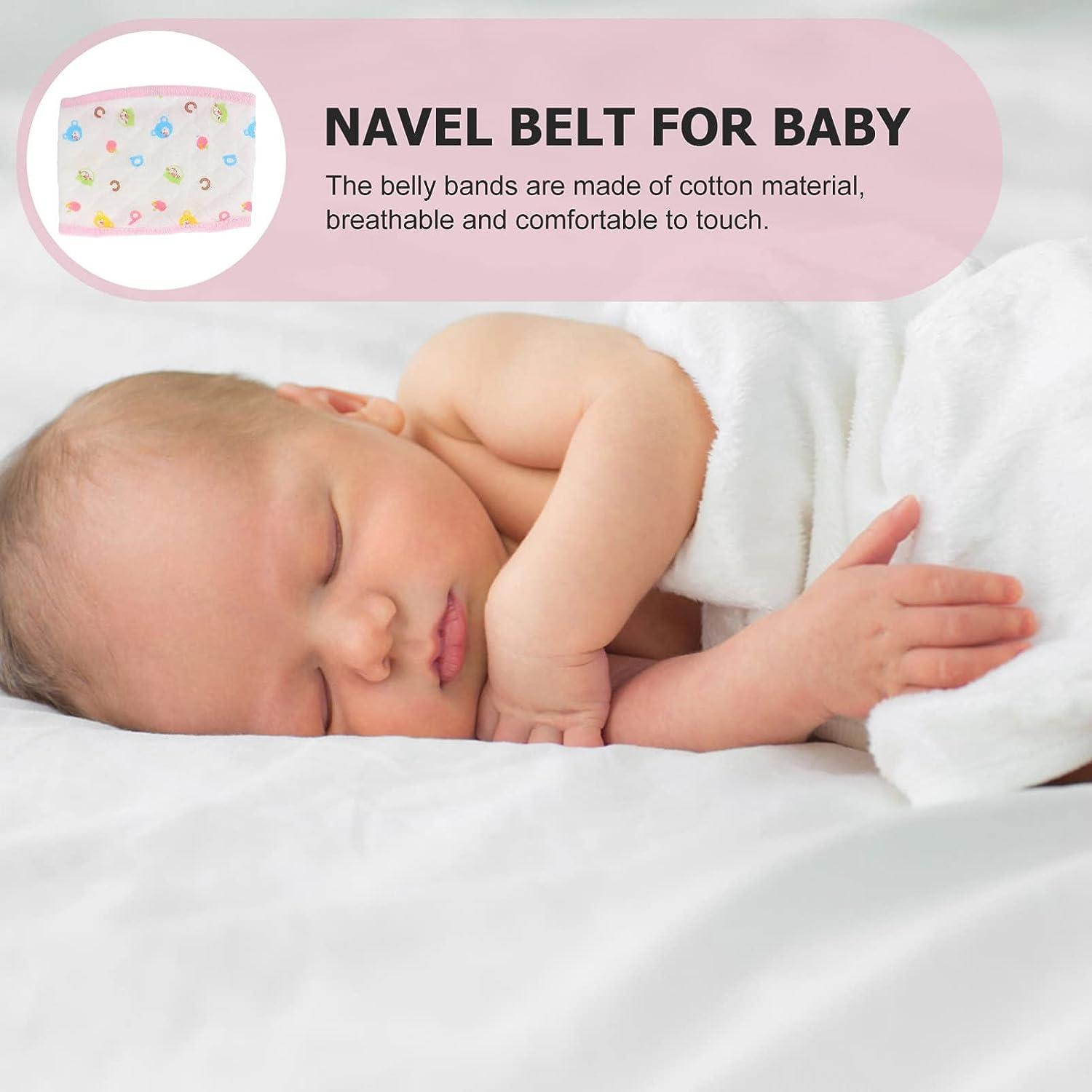 3Pcs Adjustable Baby Belly Band Cotton Baby Umbilical Cord Design Baby  Abdominal Binder (Pink)
