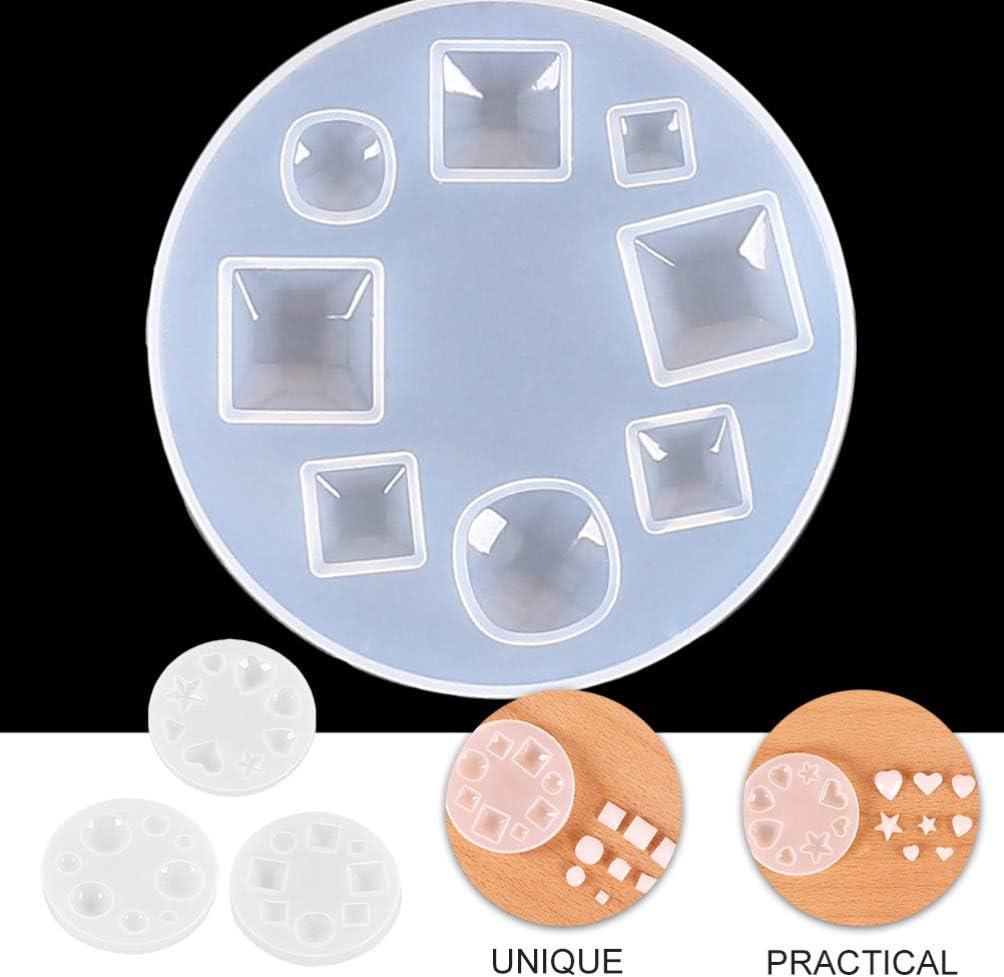 EXCEART Resin Molds Clay Earrings 3pcs Resin Earring Molds Tiny Silicone  Jewelry Earring Necklace Pendant Casting Mould Jewelry Making DIY Craft  Tool Resin Molds Clay Earrings