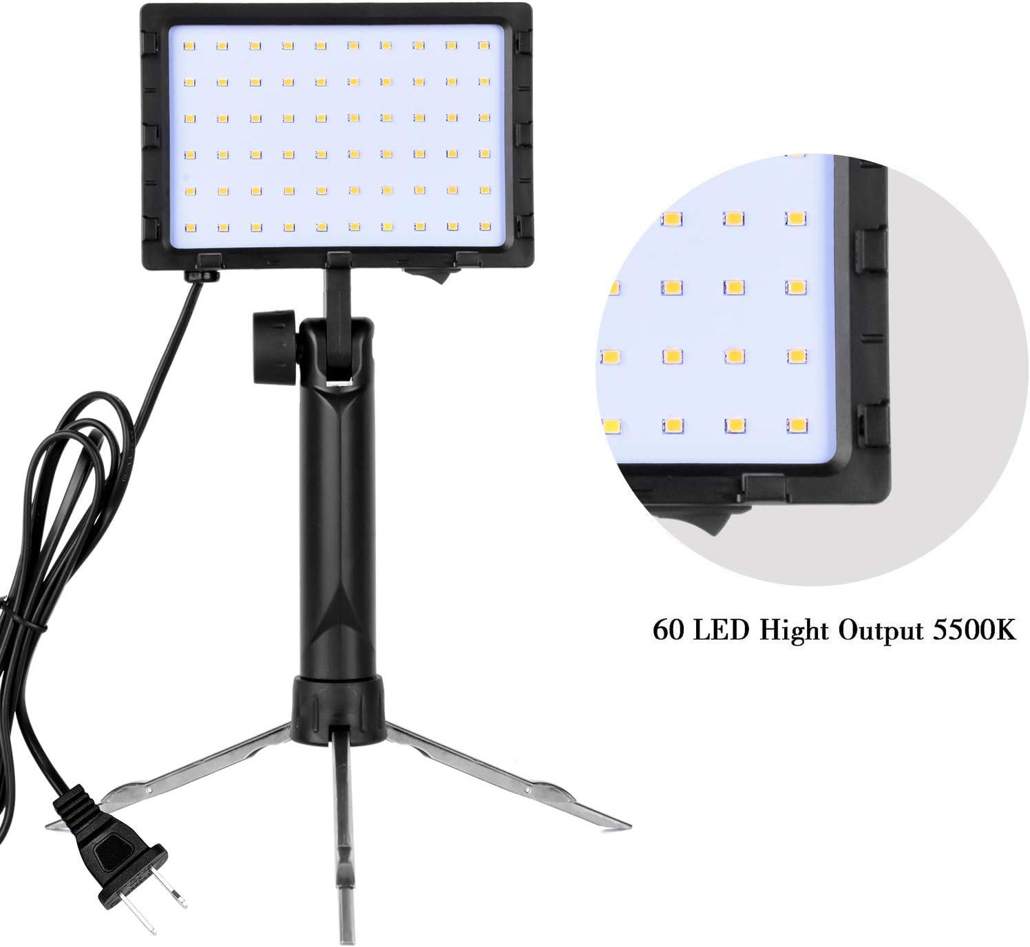 EMART 60 LED Continuous Portable Photography Lighting Kit for Table Top  Photo Video Studio Light Lamp with Color Filters - 2 Packs