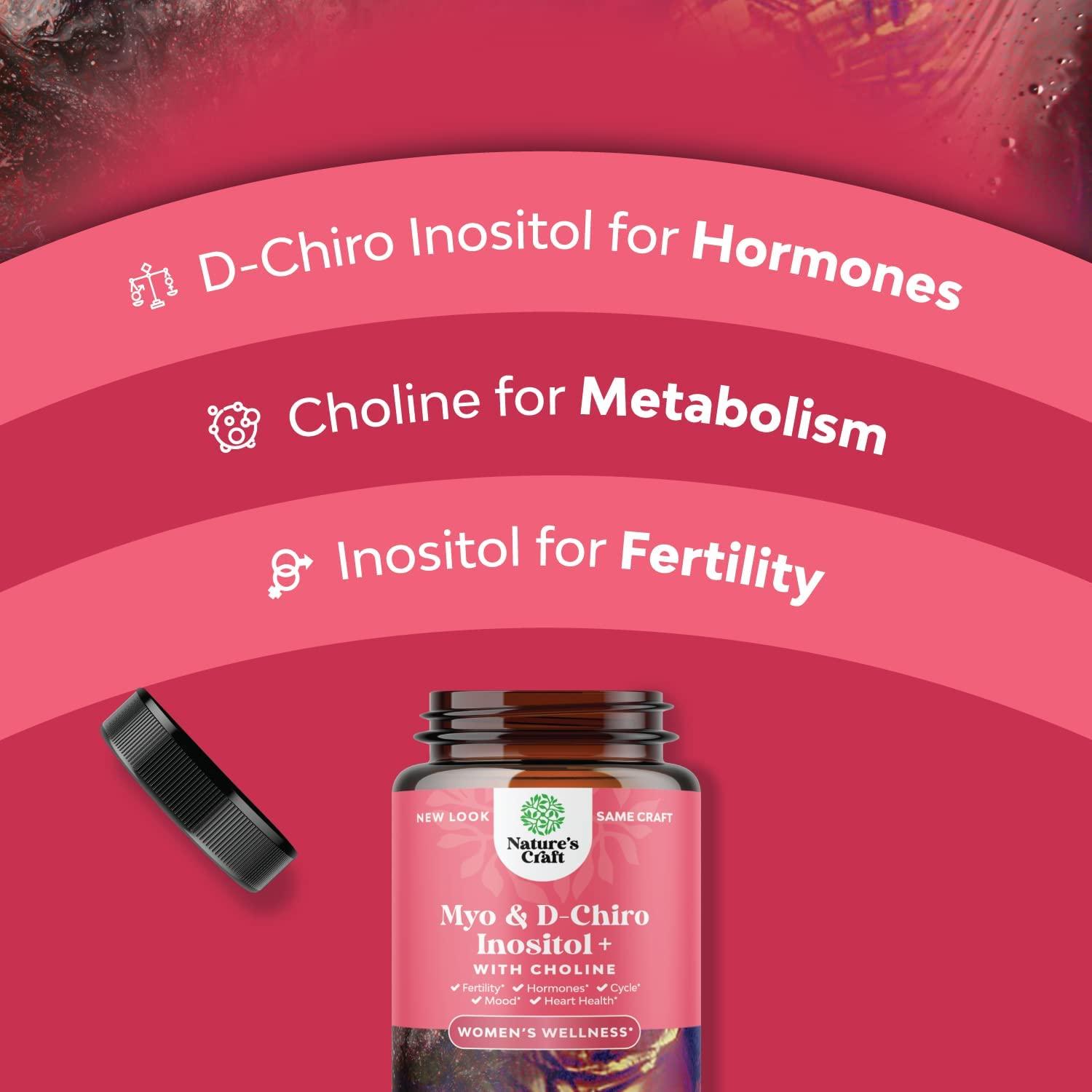 Myo Inositol And D Chiro Inositol Capsules Womens Fertility And Hormone Balance Supplement With 