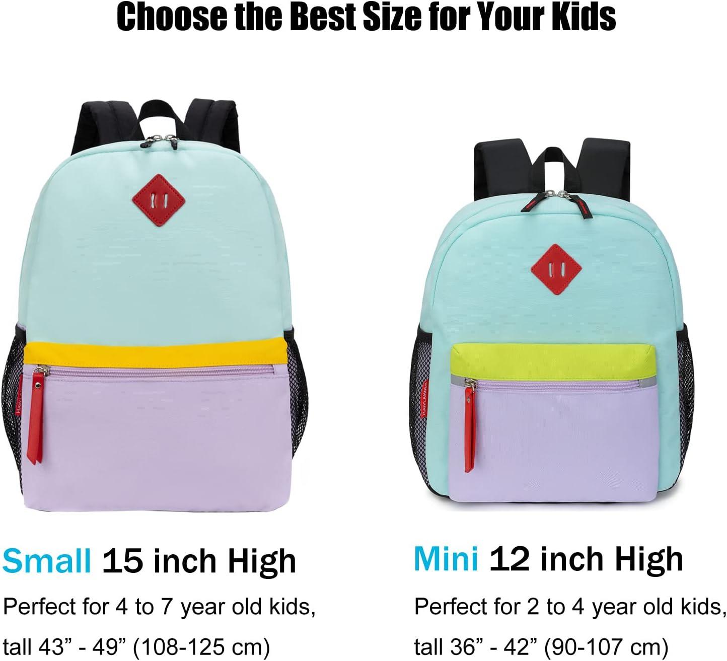 HawLander Little Kids Backpack for Boys Toddler School Bag Fits 3