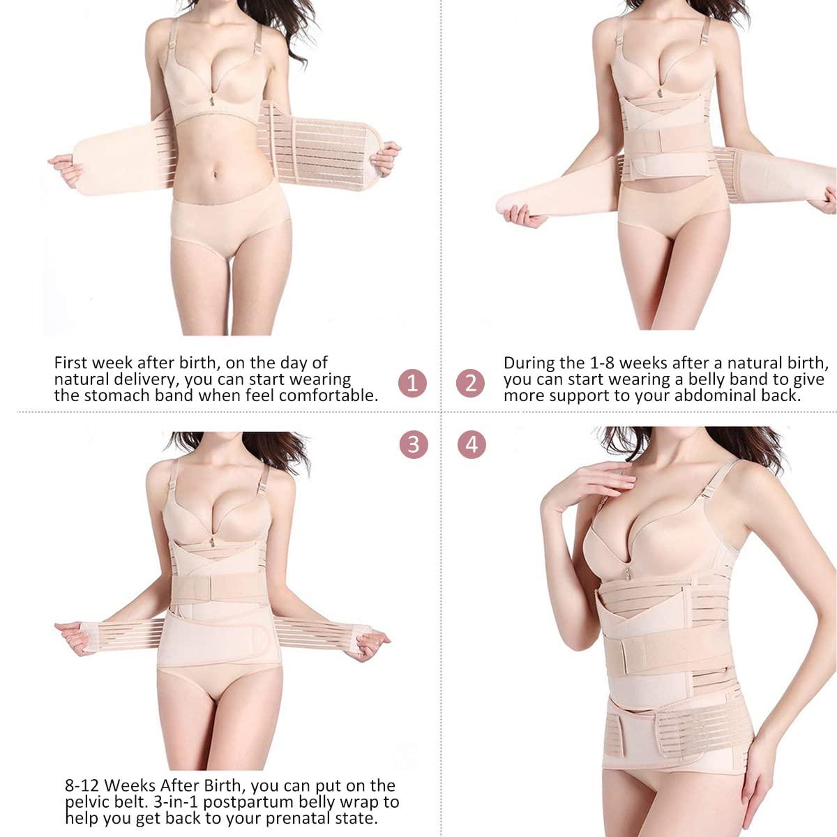 Post Partum Body Shaper C-Section Back Support Wrap After Birth