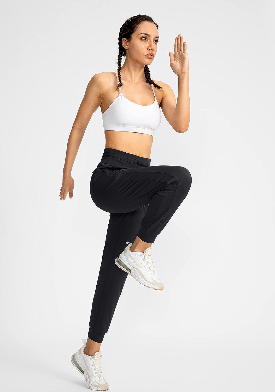  Womens Joggers High Waist Yoga Pockets Sweatpants