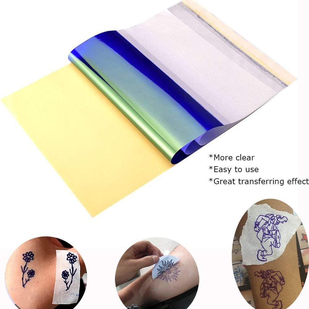 Tattoo Transfer Paper - Yuelong 35 Sheets Tattoo Stencil Paper Thermal  Stencil Paper 4 Layers 8 1/2
