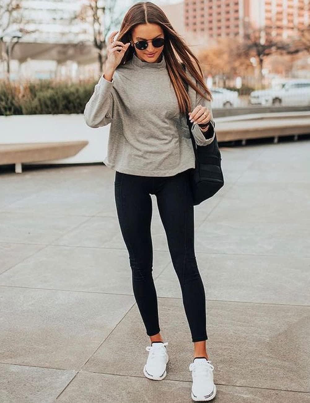 25 Gray Leggings Outfits ideas  outfits, grey leggings outfit
